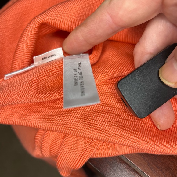 ANN TAYLOR Orange Coral Button-Up Knit Cardigan Sweater - NWT - Picture 5 of 11